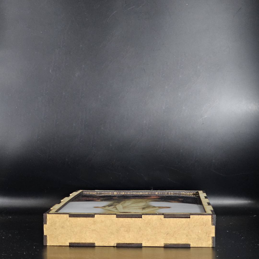 Imagen de ejemplo, caja de luz para lampara retro iluminada (Vista horizontal)