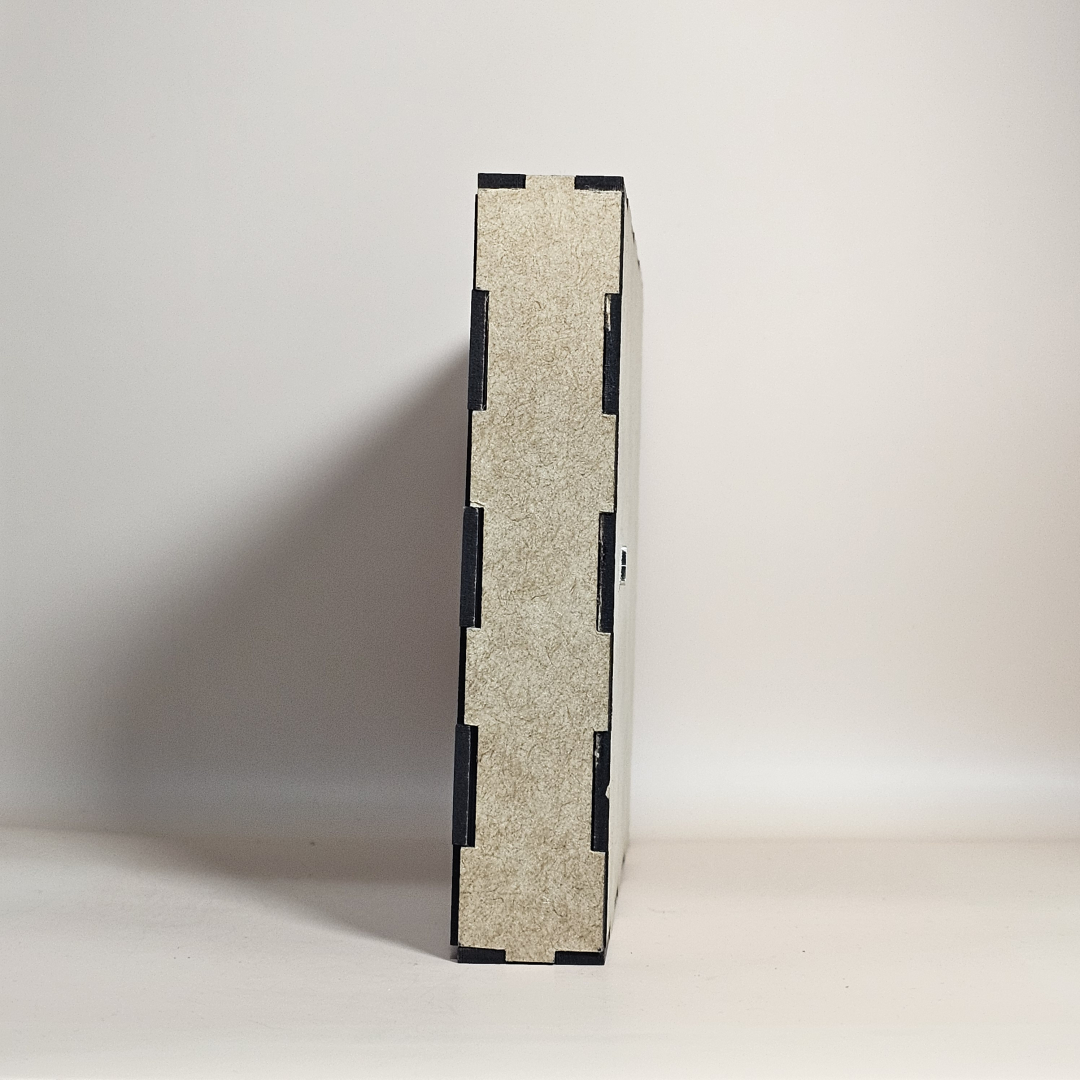 Imagen de ejemplo, caja de luz para lampara retro iluminada (Vista horizontal)