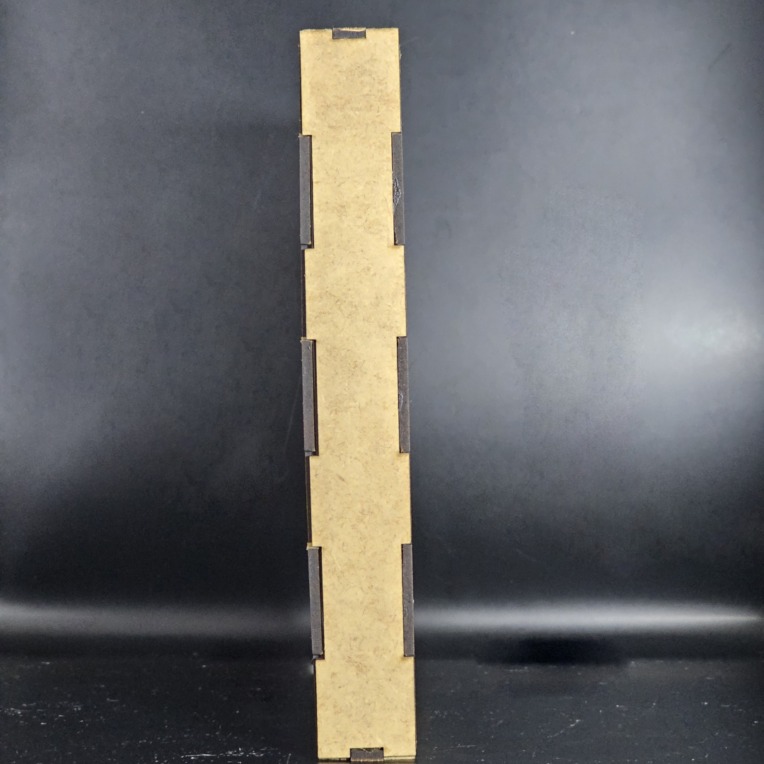 Imagen de ejemplo, caja de luz para lampara retro iluminada (Vista lateral)