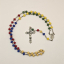 Rosario misionero con Medalla de la virgen de Lourdes, Crucifijo de Cristo Crucificado
