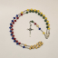 Rosario misionero con Medalla de la Virgen de Fátima y con tierra de Fátima, Crucifijo de Cristo Crucificado