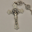 Crucifijo de Cristo crucificado y medalla de san benito
