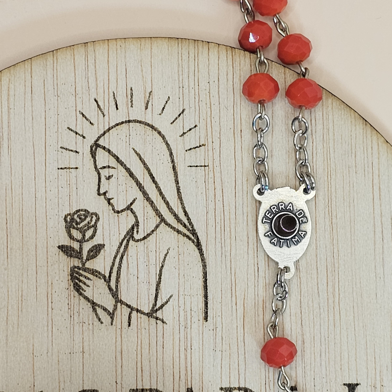 Medalla con tierra de Fátima