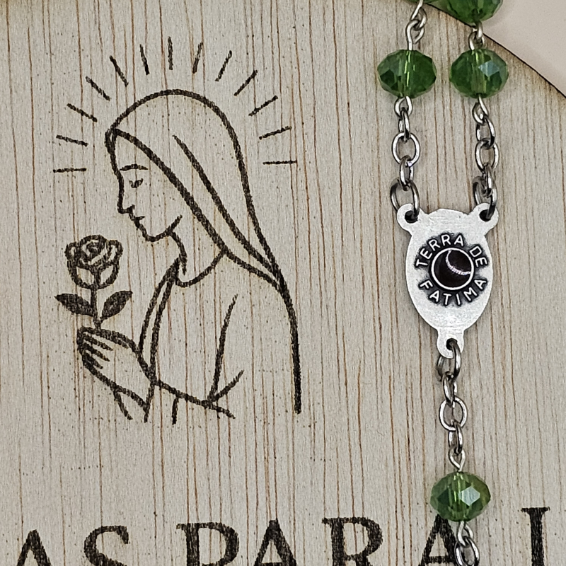 Medalla con tierra de Fátima