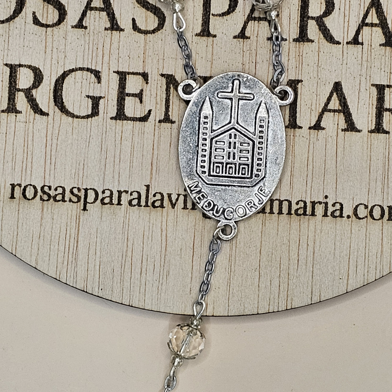 Parte posterior medalla Medjugorje