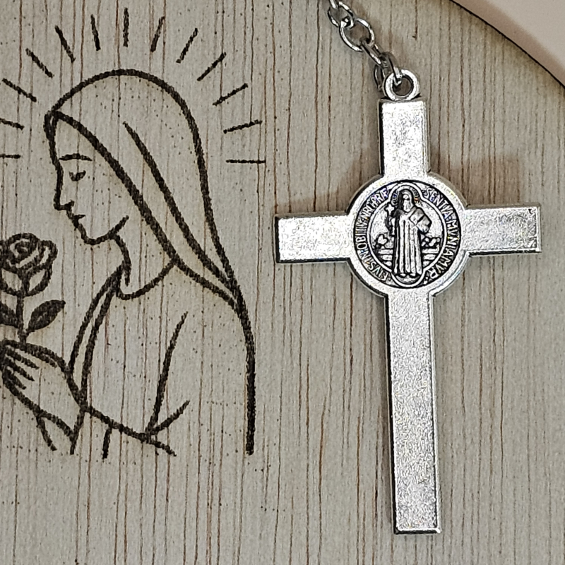 Crucifijo medalla san Benito