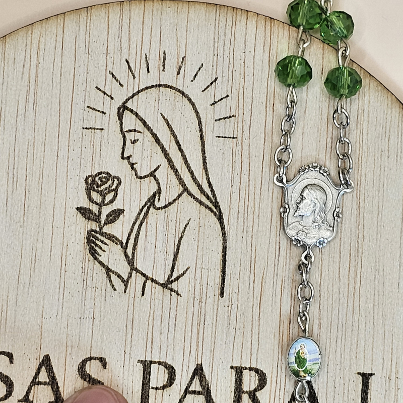 Medalla del Sagrado Corazón de Jesus de perfil