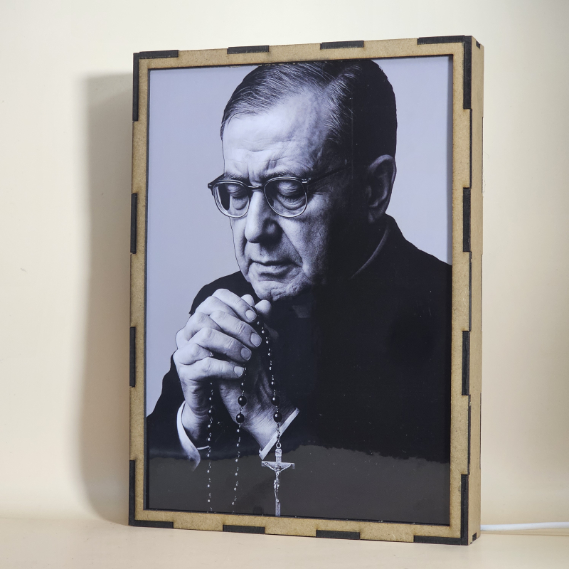 Lámpara LED de San Josemaría Escrivá de Balaguer rezando el Rosario - Galeria